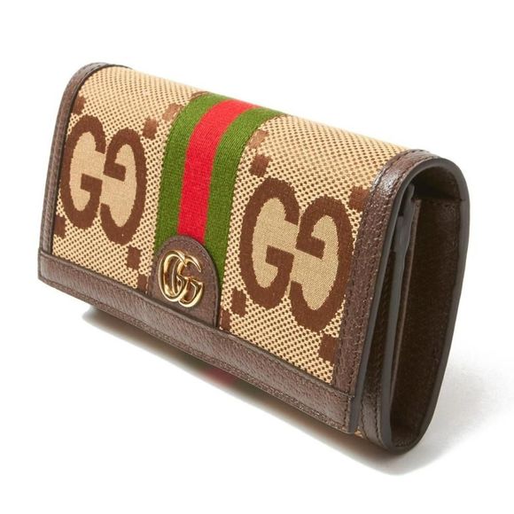 Gucci Long Wallet with Coin Purse Ophidia Brown Ladies - Picture 2 of 7
